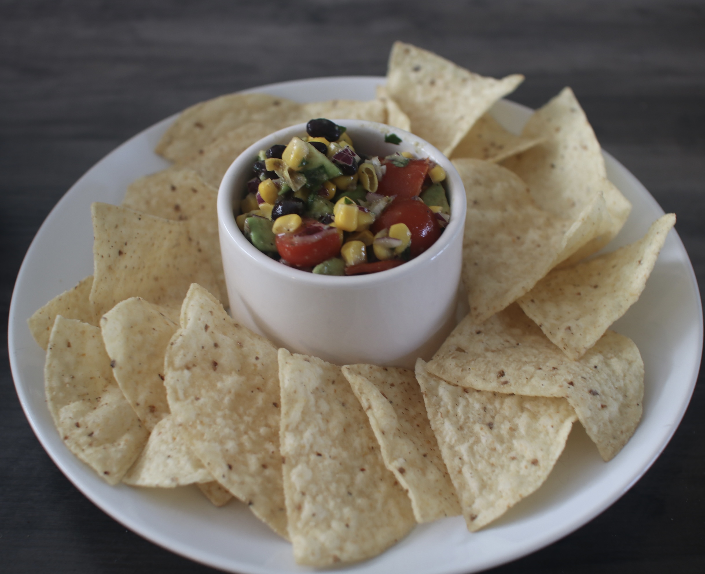 Easy Summer Avocado, Corn and Black Bean Dip